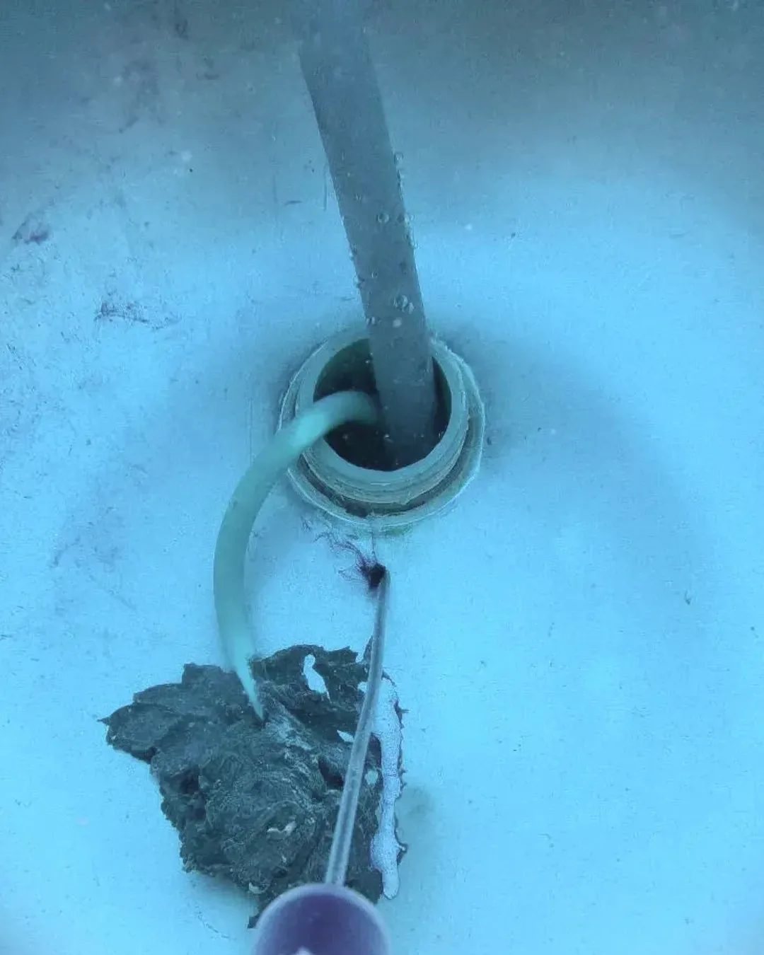 Before: Before and after pool repair